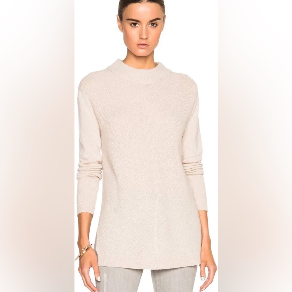 Rag & Bone 100% Cashmere Alexis Tunic Sweater Cream Color XS